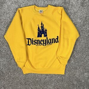 RARE 1960s Walt Disneyland Sweater Size Medium Antique Disney Mustard Yellow
